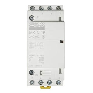 MK-N 4P 16A 2NO2NC 220V, Модульний контактор